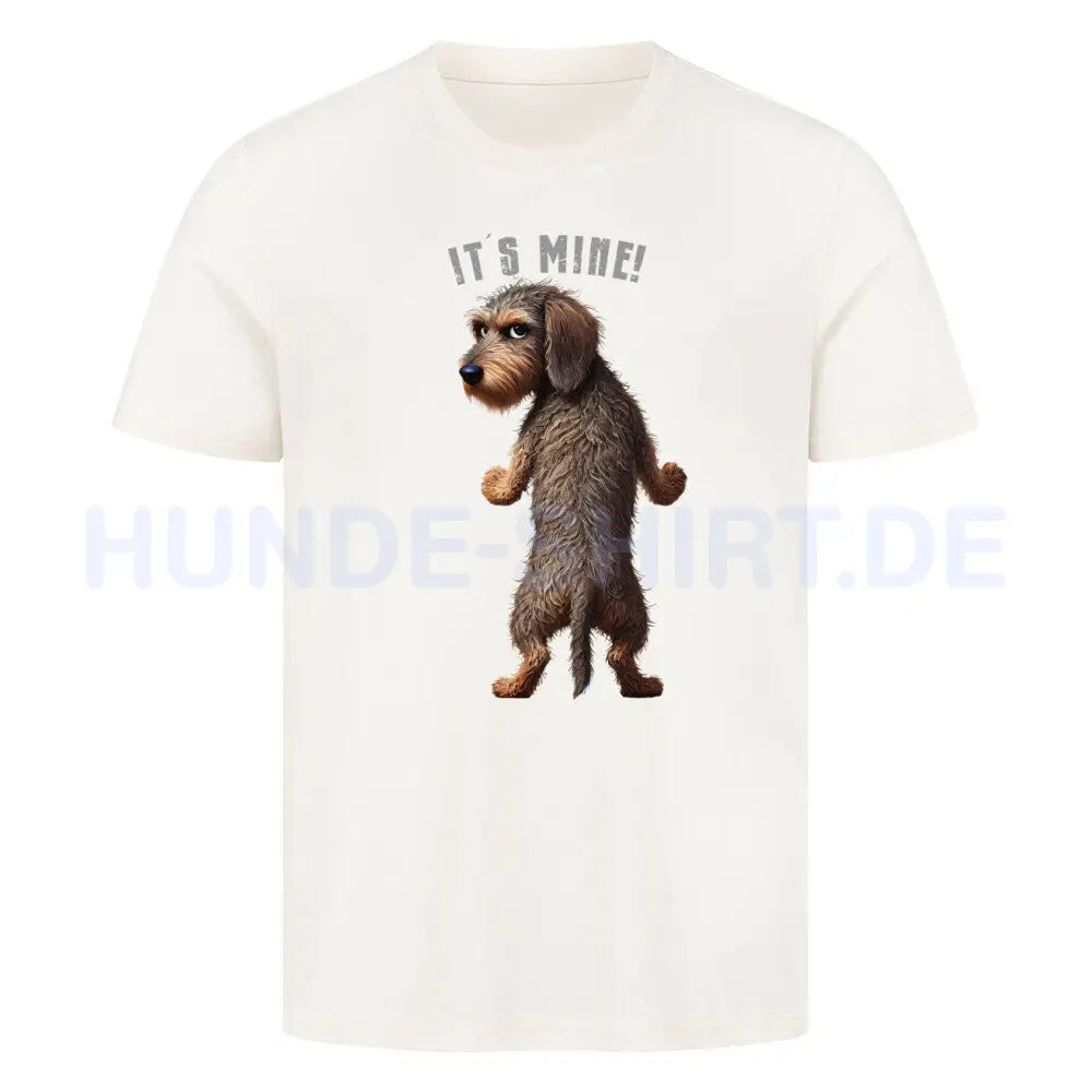 Premium T-Shirt "Dackel - It´s mine" Natural Raw – hunde-shirt.de