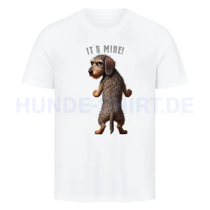 Premium T-Shirt "Dackel - It´s mine" Weiß – hunde-shirt.de