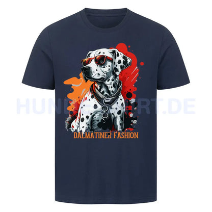 Premium T-Shirt "Dalmatiner - Fashion" French Navy – hunde-shirt.de