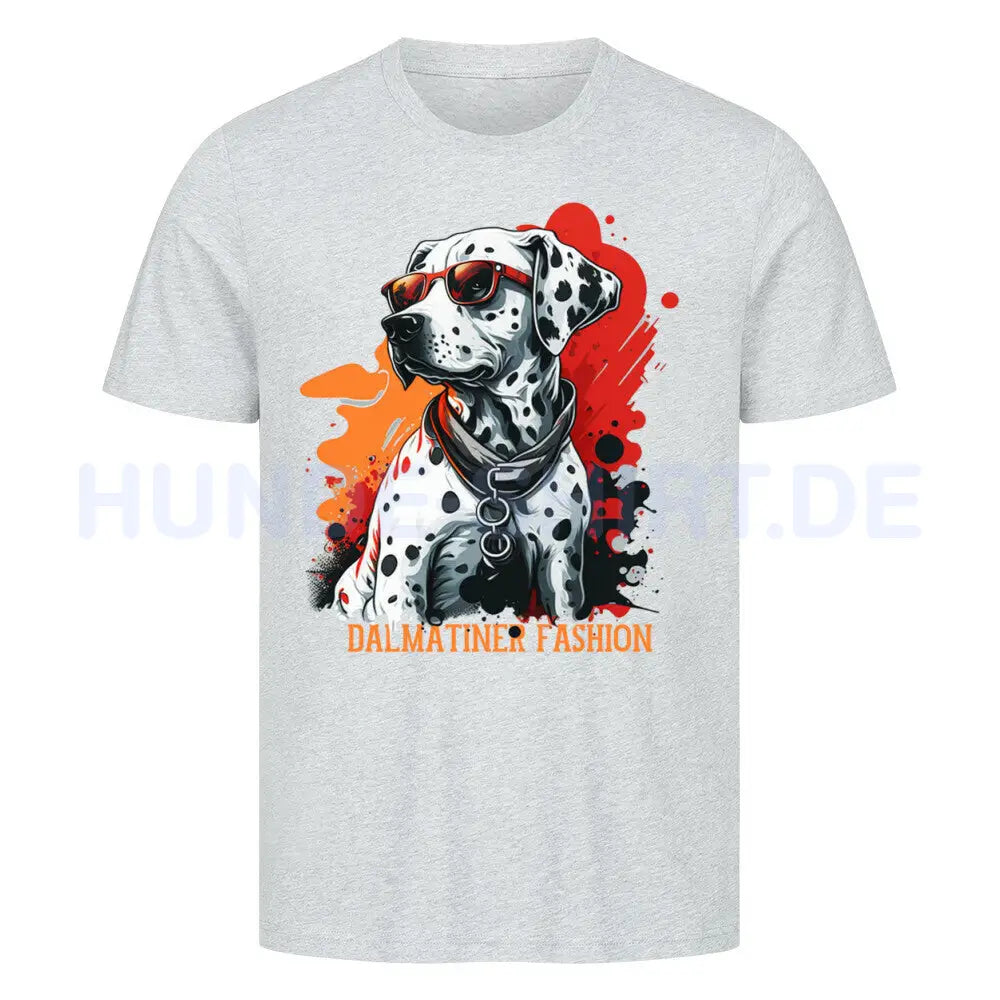 Premium T-Shirt "Dalmatiner - Fashion" Heather Grey – hunde-shirt.de