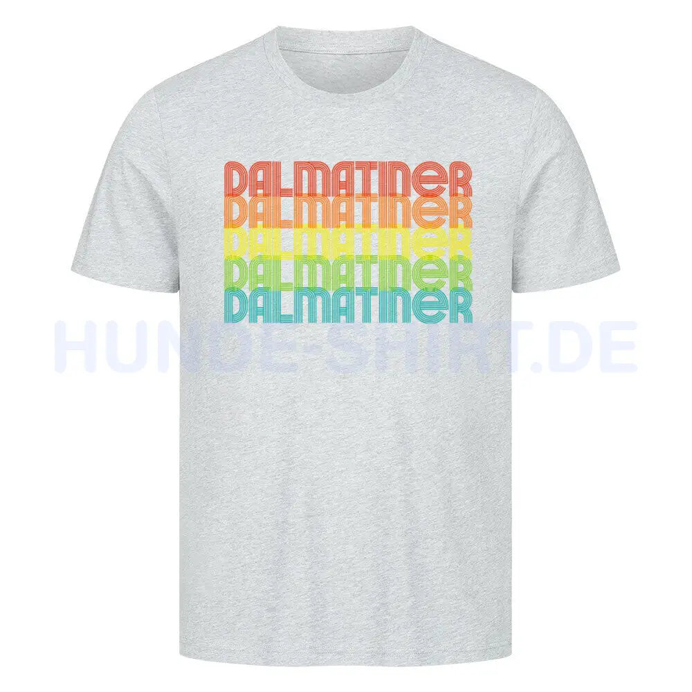 Premium T-Shirt "Dalmatiner - RETRO" Heather Grey – hunde-shirt.de