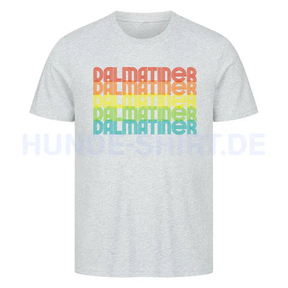 Premium T-Shirt "Dalmatiner - RETRO" Heather Grey – hunde-shirt.de