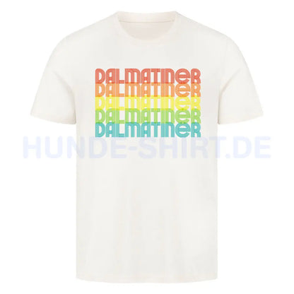 Premium T-Shirt "Dalmatiner - RETRO" Natural Raw – hunde-shirt.de