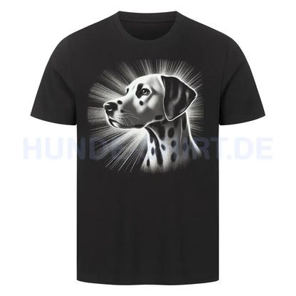 Premium T-Shirt "Dalmatiner - Shine" Schwarz – hunde-shirt.de