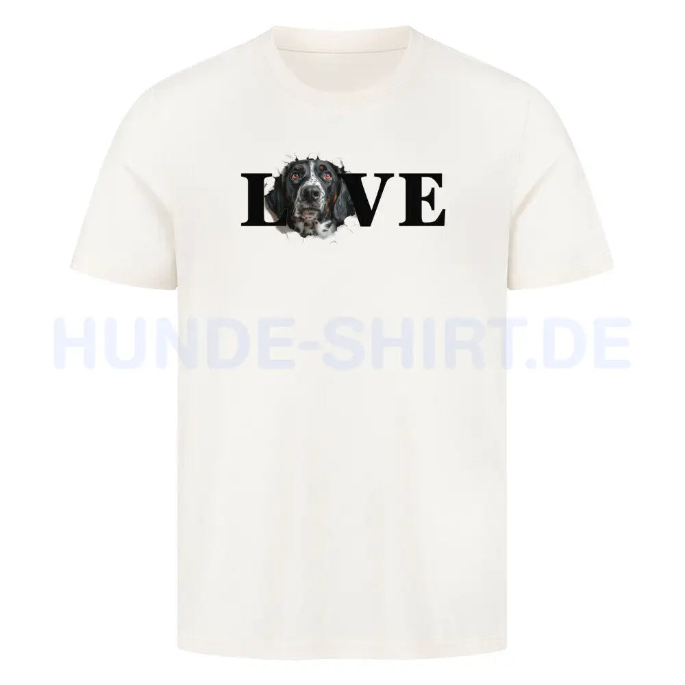 Premium T-Shirt "Deutsch Kurzhaar - LOVE" Natural Raw – hunde-shirt.de