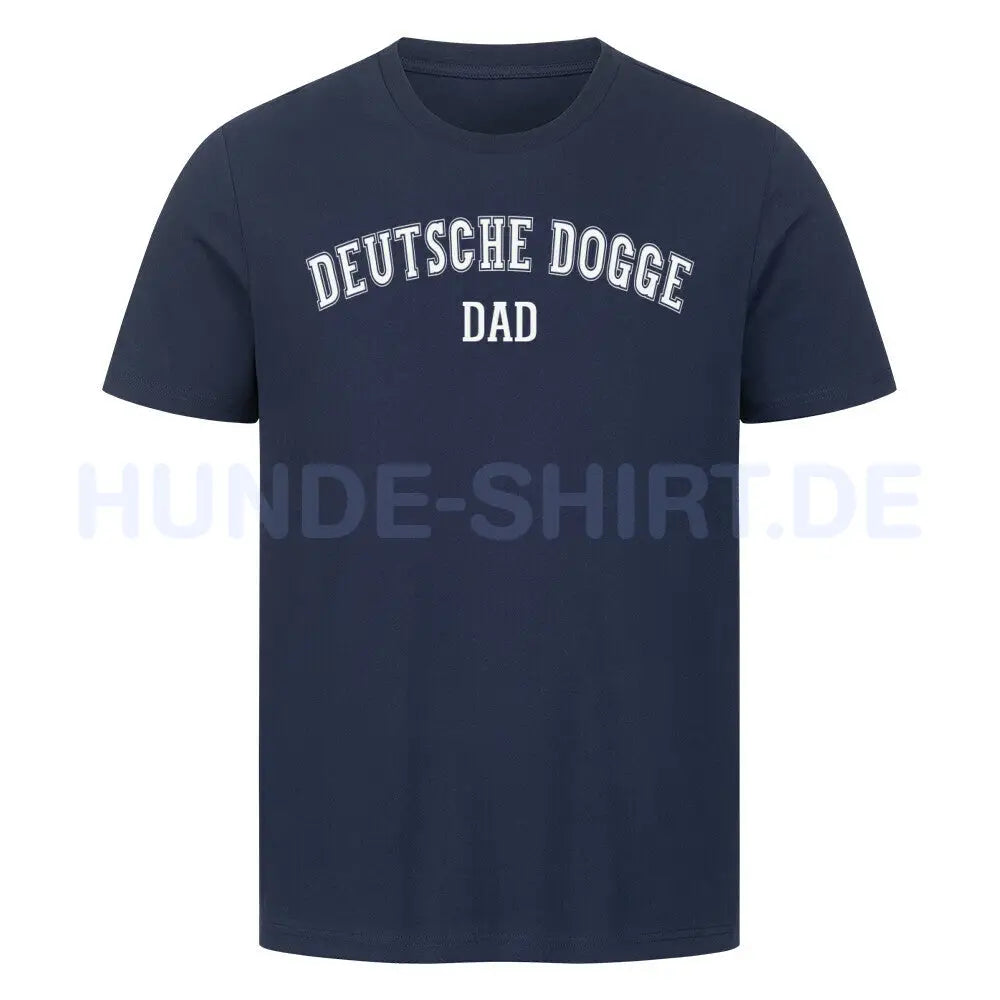 Premium T-Shirt "Deutsche Dogge - DAD" French Navy – hunde-shirt.de