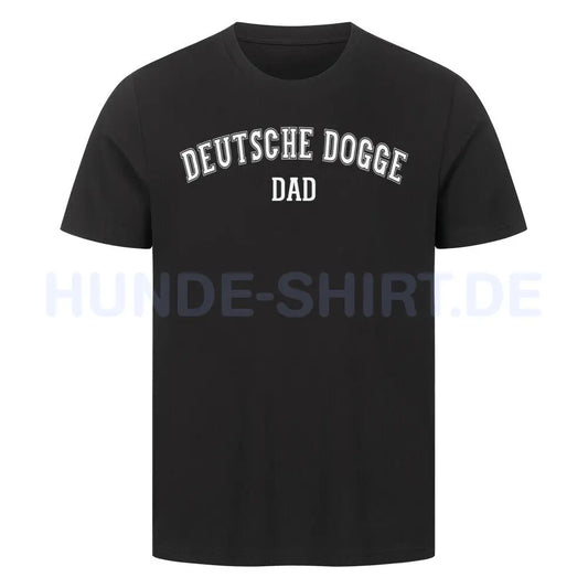 Premium T-Shirt "Deutsche Dogge - DAD" Schwarz – hunde-shirt.de