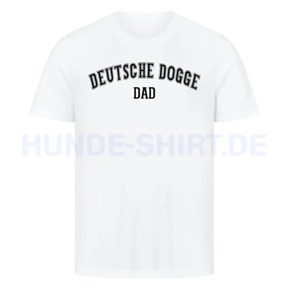 Premium T-Shirt "Deutsche Dogge - DAD" Weiß – hunde-shirt.de