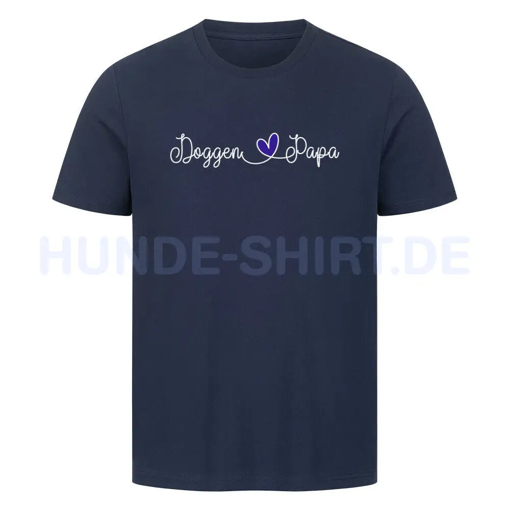 Premium T-Shirt "Deutsche Dogge - Papa" French Navy – hunde-shirt.de