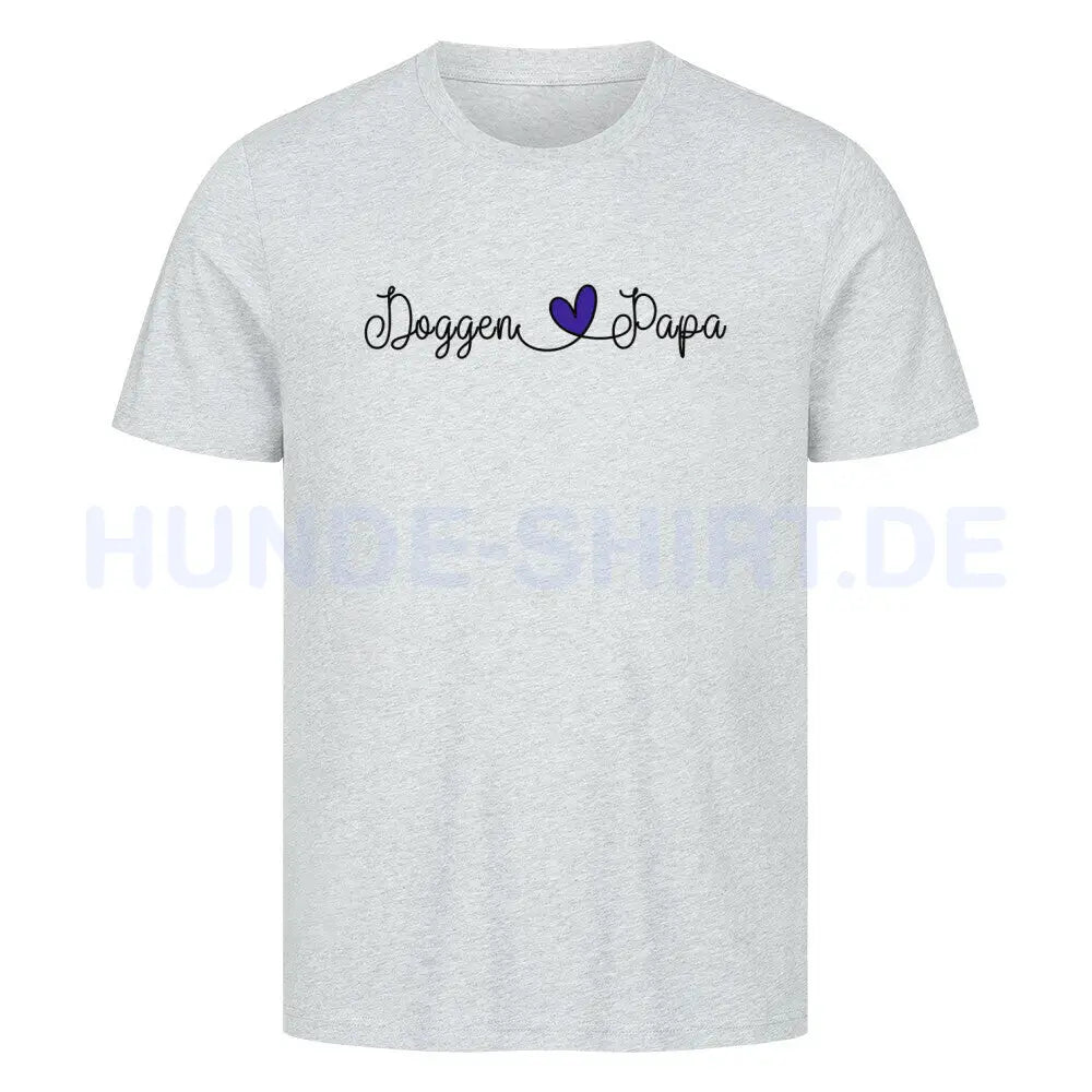 Premium T-Shirt "Deutsche Dogge - Papa" Heather Grey – hunde-shirt.de