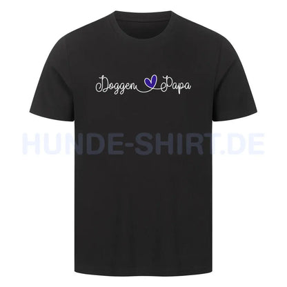 Premium T-Shirt "Deutsche Dogge - Papa" Schwarz – hunde-shirt.de