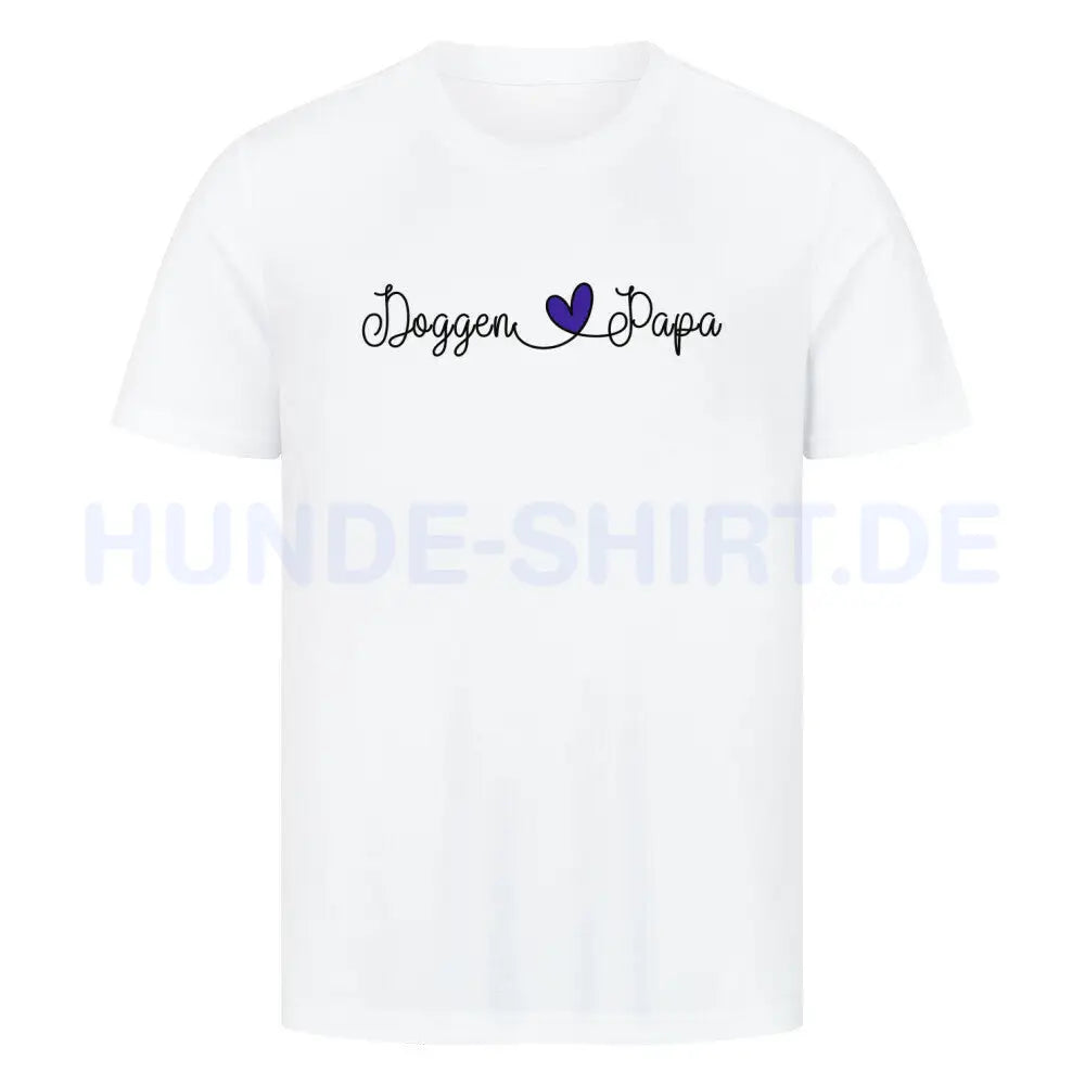 Premium T-Shirt "Deutsche Dogge - Papa" Weiß – hunde-shirt.de