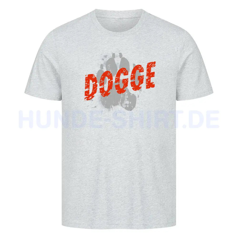 Premium T-Shirt "Deutsche Dogge - PAW" Heather Grey – hunde-shirt.de