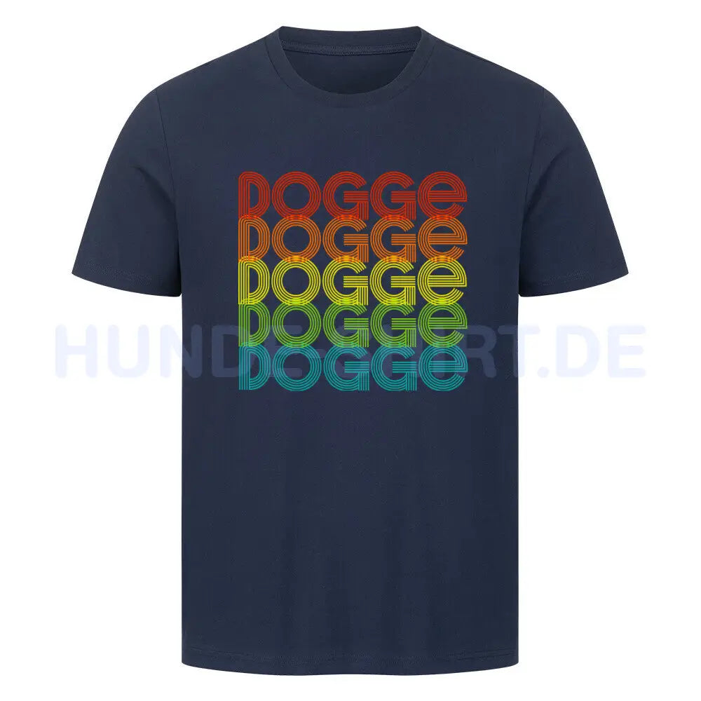 Premium T-Shirt "Deutsche Dogge - RETRO 2" French Navy – hunde-shirt.de