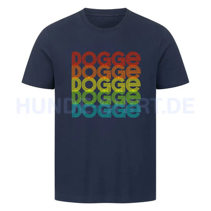 Premium T-Shirt "Deutsche Dogge - RETRO 2" French Navy – hunde-shirt.de