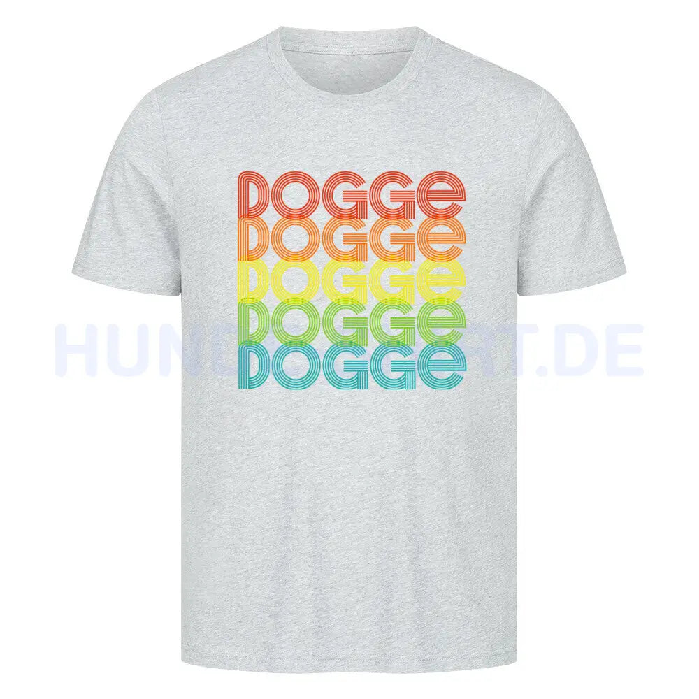 Premium T-Shirt "Deutsche Dogge - RETRO 2" Heather Grey – hunde-shirt.de