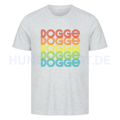 Premium T-Shirt "Deutsche Dogge - RETRO 2" Heather Grey – hunde-shirt.de