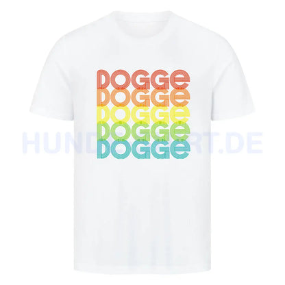 Premium T-Shirt "Deutsche Dogge - RETRO 2" Weiß – hunde-shirt.de