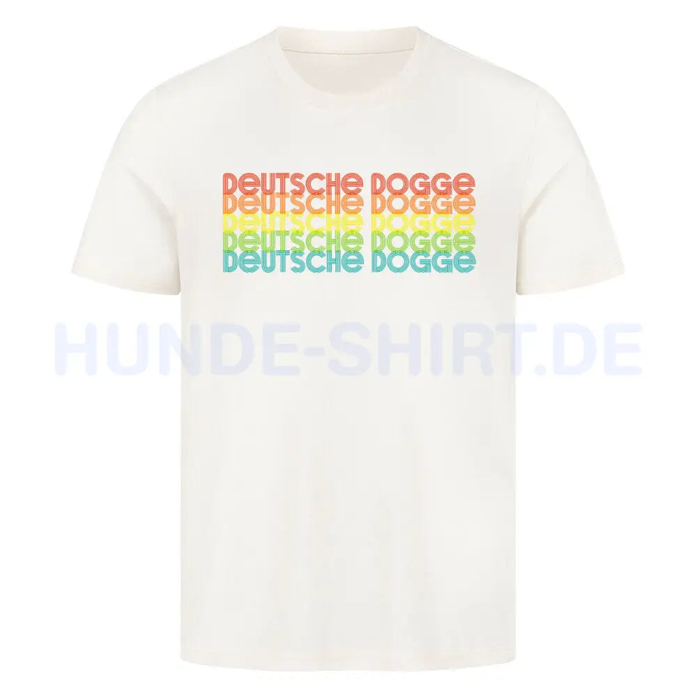 Premium T-Shirt "Deutsche Dogge - RETRO" Natural Raw – hunde-shirt.de