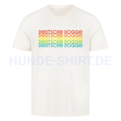 Premium T-Shirt "Deutsche Dogge - RETRO" Natural Raw – hunde-shirt.de