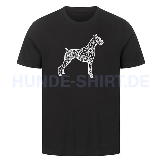 Premium T-Shirt "Deutscher Boxer pur" Schwarz – hunde-shirt.de