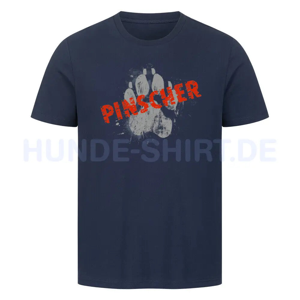 Premium T-Shirt "Deutscher Pinscher - PAW" French Navy – hunde-shirt.de