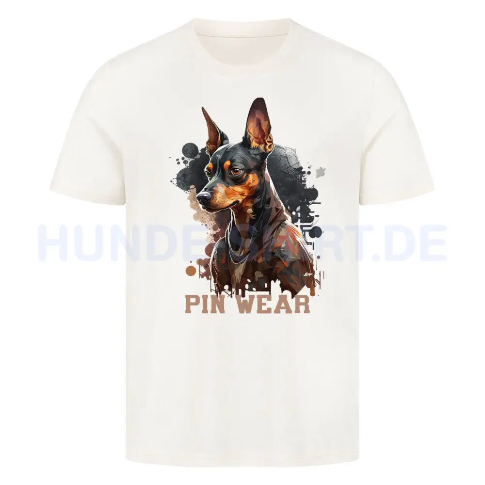 Premium T-Shirt "Deutscher Pinscher - PIN WEAR" Natural Raw – hunde-shirt.de