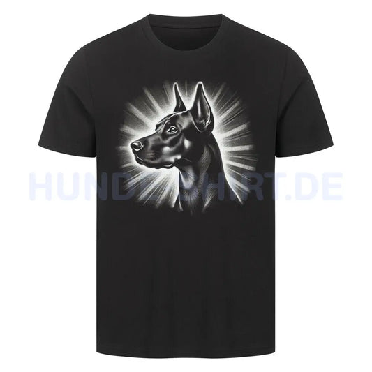 Premium T-Shirt "Deutscher Pinscher - Shine" Schwarz – hunde-shirt.de