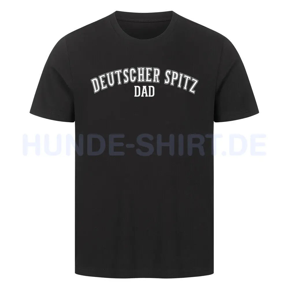 Premium T-Shirt "Deutscher Spitz - DAD" Schwarz – hunde-shirt.de