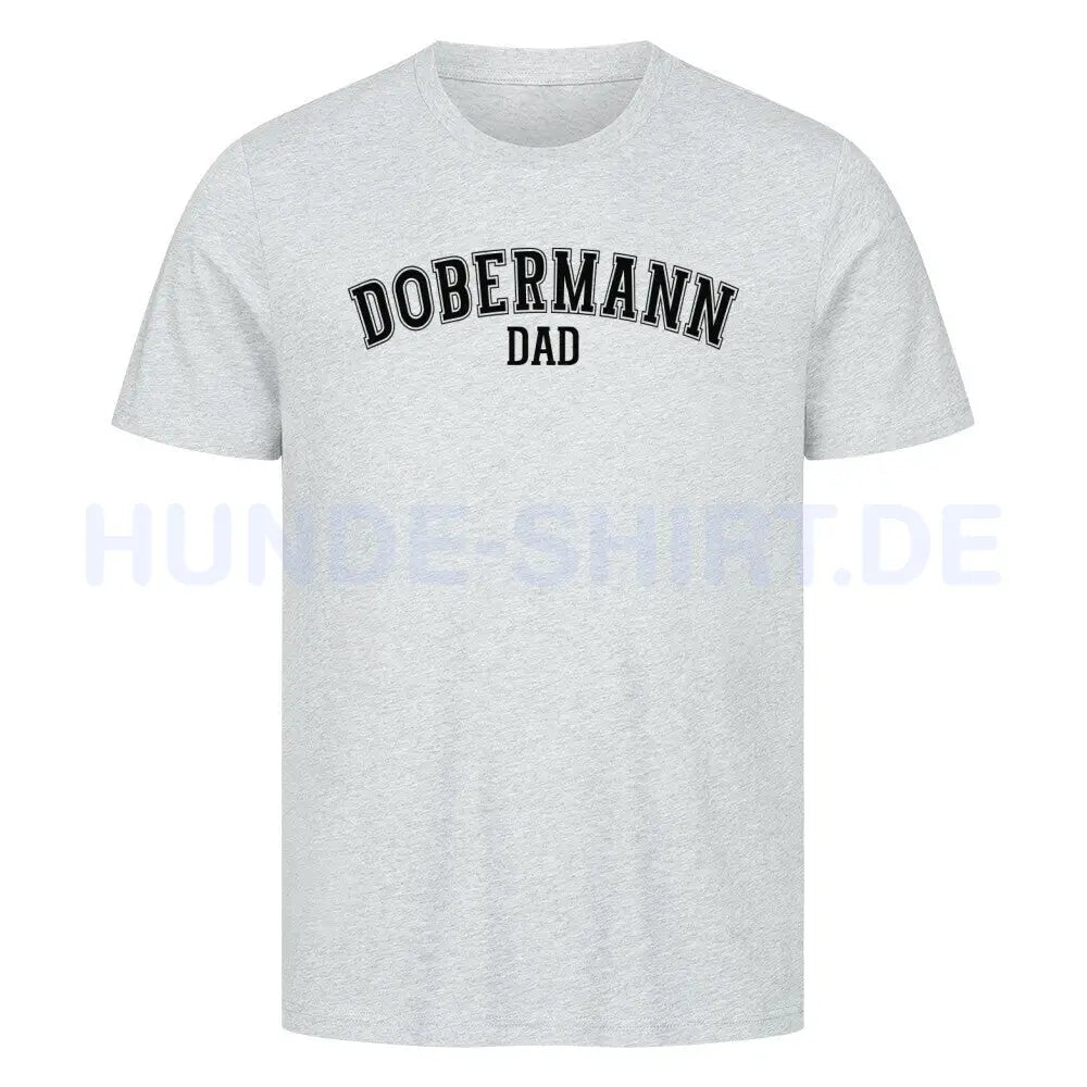 Premium T-Shirt "Dobermann - DAD" Heather Grey – hunde-shirt.de