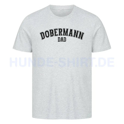 Premium T-Shirt "Dobermann - DAD" Heather Grey – hunde-shirt.de