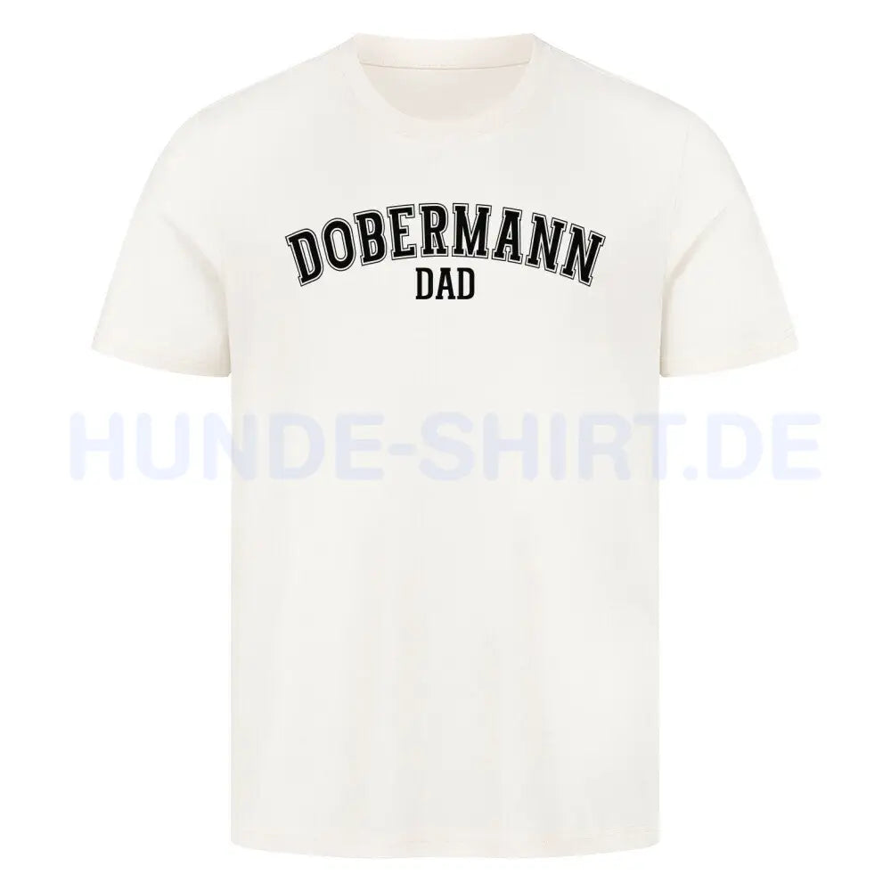 Premium T-Shirt "Dobermann - DAD" Natural Raw – hunde-shirt.de