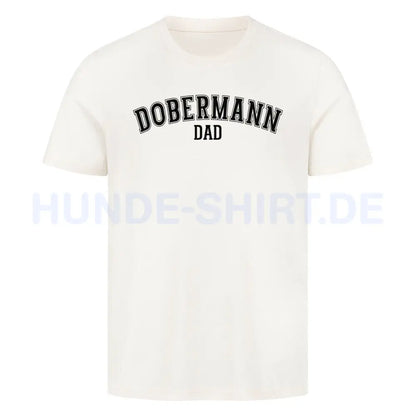 Premium T-Shirt "Dobermann - DAD" Natural Raw – hunde-shirt.de