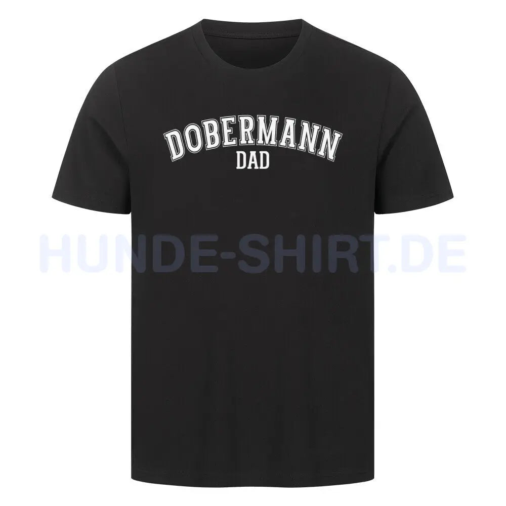 Premium T-Shirt "Dobermann - DAD" Schwarz – hunde-shirt.de