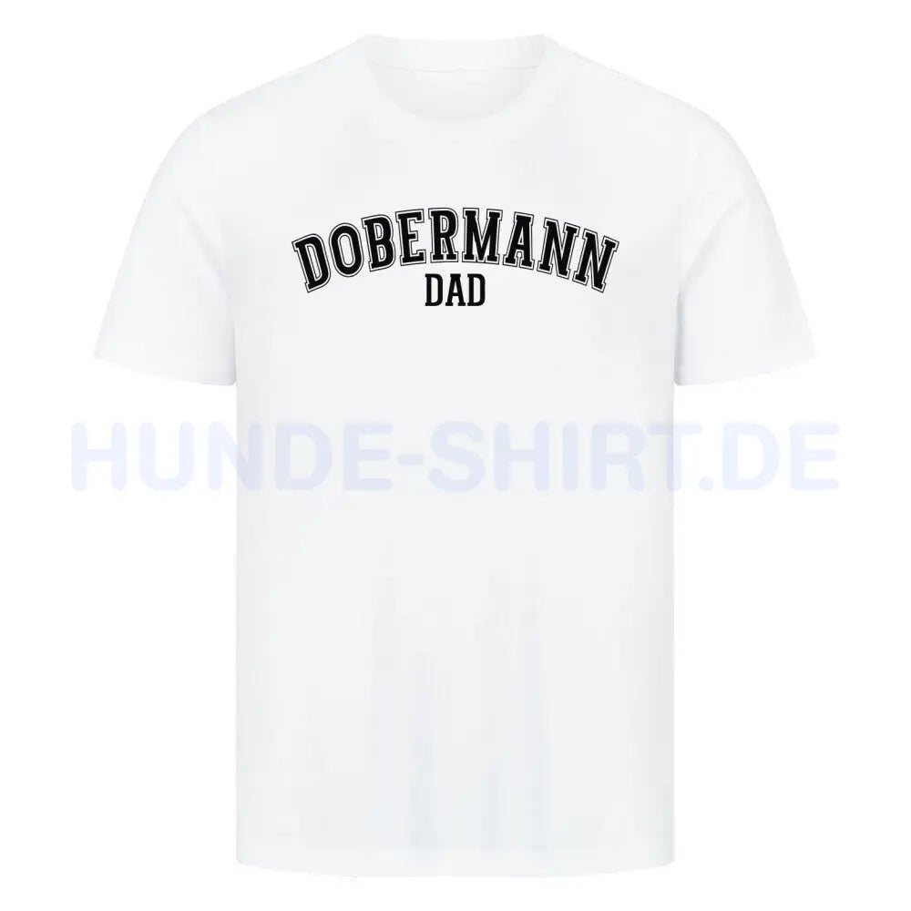 Premium T-Shirt "Dobermann - DAD" Weiß – hunde-shirt.de