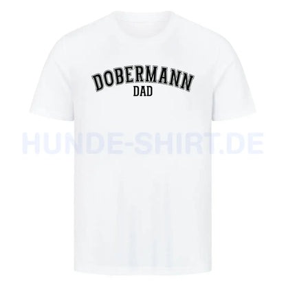 Premium T-Shirt "Dobermann - DAD" Weiß – hunde-shirt.de