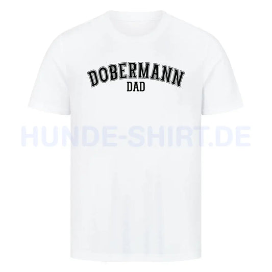 Premium T-Shirt "Dobermann - DAD" Weiß – hunde-shirt.de