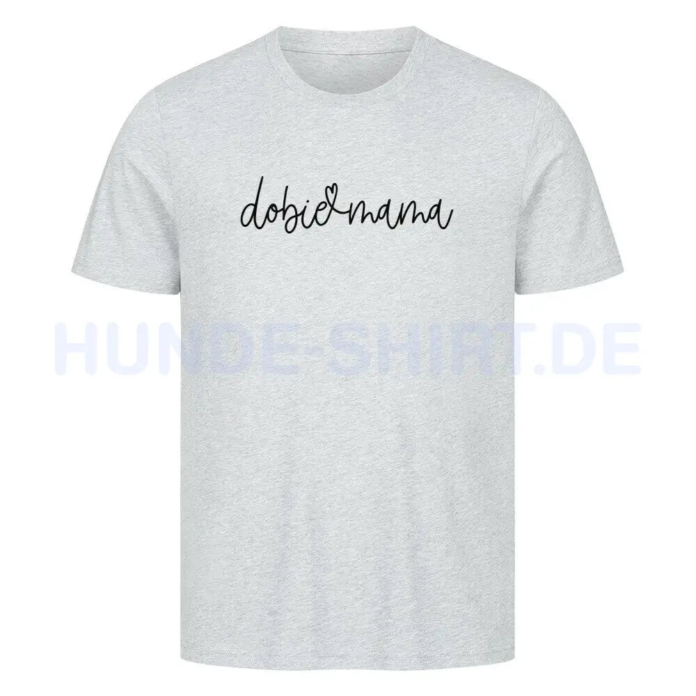 Premium T-Shirt "Dobermann dobie mama" Heather Grey – hunde-shirt.de