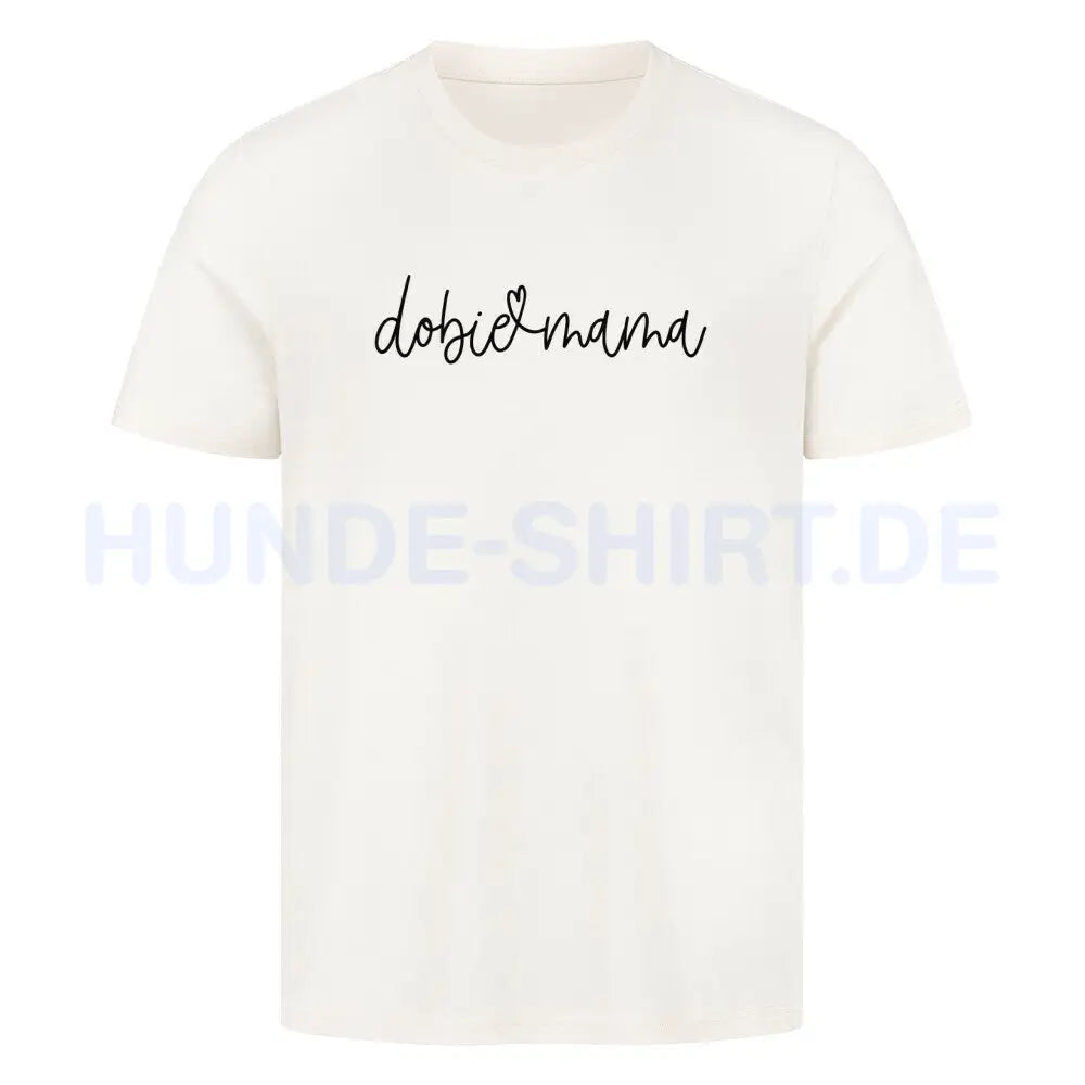 Premium T-Shirt "Dobermann dobie mama" Natural Raw – hunde-shirt.de