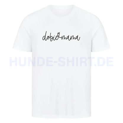 Premium T-Shirt "Dobermann dobie mama" Weiß – hunde-shirt.de