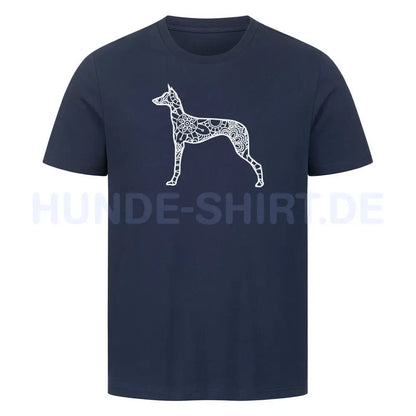 Premium T-Shirt "Dobermann pur" French Navy – hunde-shirt.de