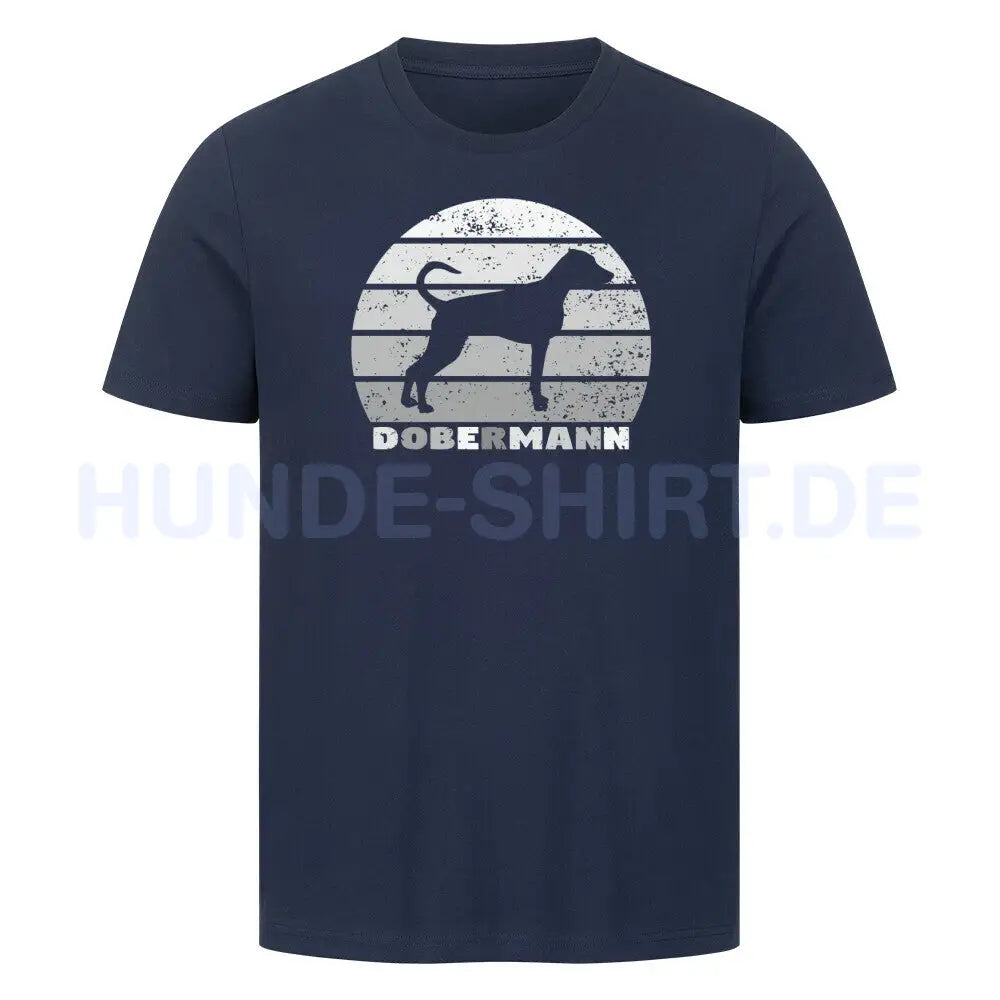 Premium T-Shirt "Dobermann S" French Navy – hunde-shirt.de