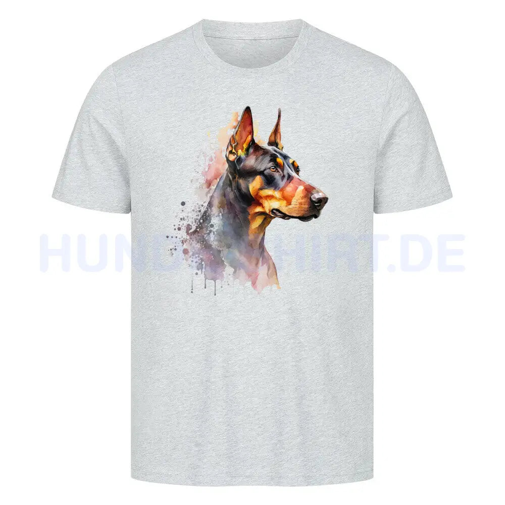 Premium T-Shirt "Dobermann!" Heather Grey – hunde-shirt.de