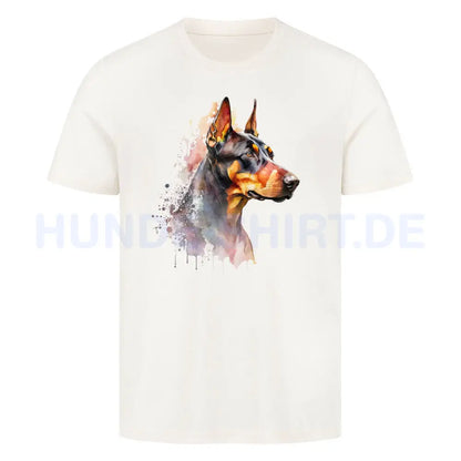 Premium T-Shirt "Dobermann!" Natural Raw – hunde-shirt.de