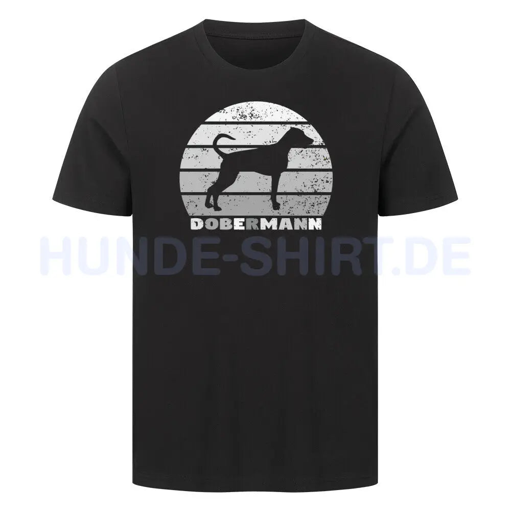 Premium T-Shirt "Dobermann S" Schwarz – hunde-shirt.de