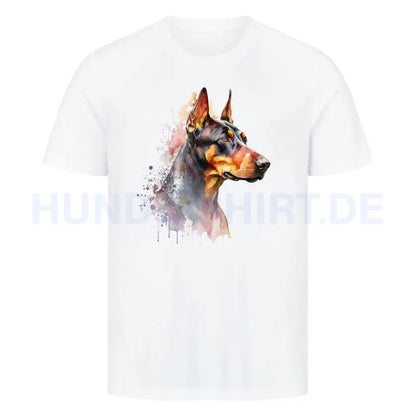 Premium T-Shirt "Dobermann!" Weiß – hunde-shirt.de