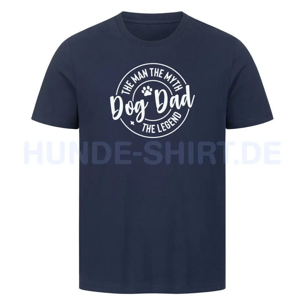 Premium T-Shirt "Dog-Dad" French Navy – hunde-shirt.de