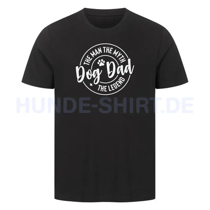 Premium T-Shirt "Dog-Dad" Schwarz – hunde-shirt.de