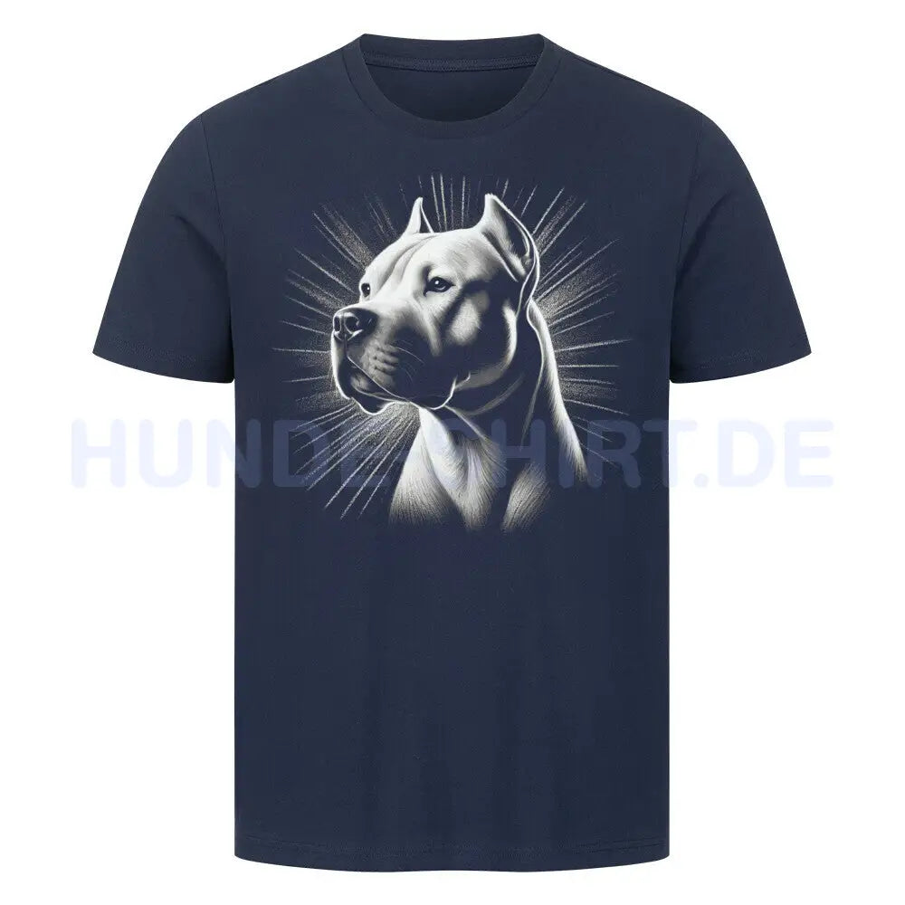 Premium T-Shirt "Dogo Argentino - Bright 2" French Navy – hunde-shirt.de