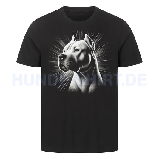 Premium T-Shirt "Dogo Argentino - Bright 2" Schwarz – hunde-shirt.de